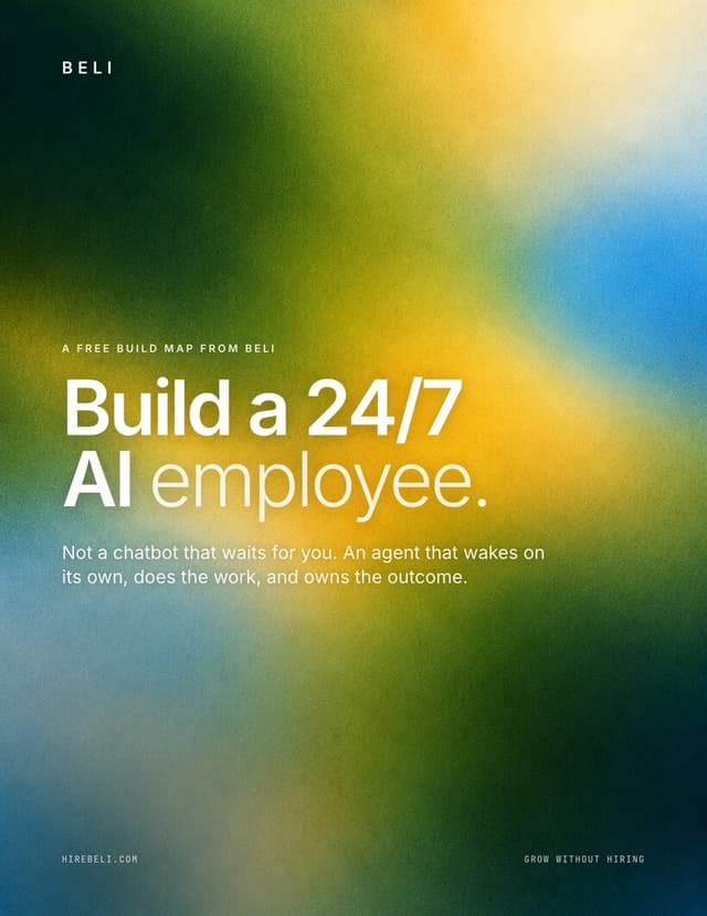 Build a 24/7 AI employee, build map cover